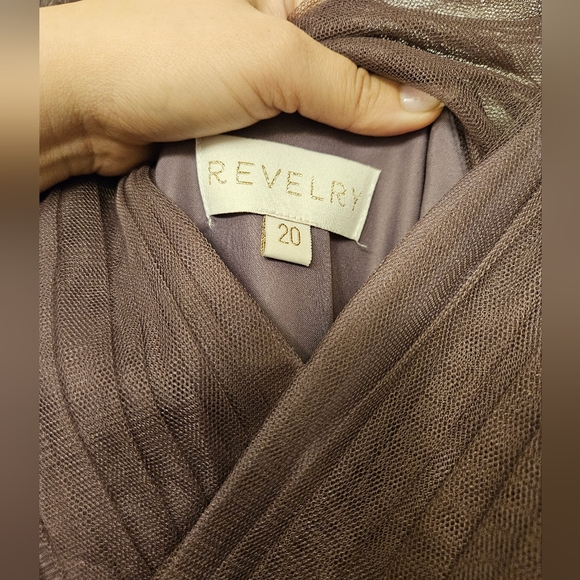 Revelry Thea Tulle Dress size 20 Dusty Purple - Picture 6 of 7